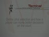 SHOT SELECTION