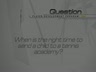 SENDING A CHILD TO A TENNIS ACADEMY