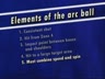 THE ARC BALL - ELEMENTS OF THE ARC BALL - SPEED AND SPIN