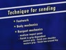 THE ARC BALL - TECHNIQUE FOR SENDING - RACQUET MECHANICS