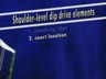 THE SHOULDER-LEVEL DIP DRIVE - ELEMENTS - COURT LOCATION