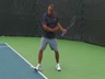 TWO HANDED BACKHAND-SQUARE STANCE