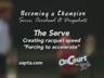 THE SERVE - CREATING RACQUET SPEED - FORCING TO ACCELERATE