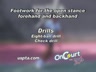 FOOTWORK FOR THE OPEN STANCE FOREHAND AND BACKHAND - EIGHT BALL DRILL