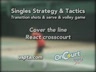 SINGLES STRATEGY AND TACTICS -  COVER THE LINE, REACT CROSSCOURT