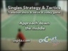 SINGLES STRATEGY AND TACTICS -  APPROACH DOWN THE MIDDLE