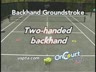 TWO HANDED BACKHAND