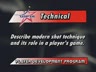 ABOUT THE MODERN SHOT TECHNIQUE