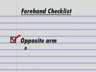 SECRETS OF TODAY'S FOREHAND - FOREHAND CHECKLIST - OPPOSITE ARM