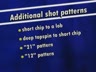 SHOT PATTERNS - ADDITIONAL PATTERNS
