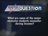MAJOR OBSTACLES DURING A LESSON