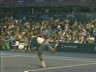 HIGH SPEED FILM-ANDRE AGASSI-SERVE AND APPROACH-DEUCE COURT