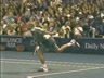 HIGH SPEED FILM-ANDRE AGASSI-SERVING FROM DEUCE THE COURT