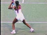 HIGH SPEED VIDEO - VENUS WILLIAMS - SEMI-OPEN STANCE FOREHAND, BACK VIEW