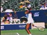 HIGH SPEED VIDEO - VENUS WILLIAMS - OPEN-STANCE FOREHAND, SIDE VIEW