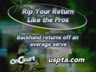 RETURN OF SERVE - BACKHAND RETURN