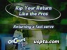RETURN OF SERVE - RETURNING A FAST SERVE